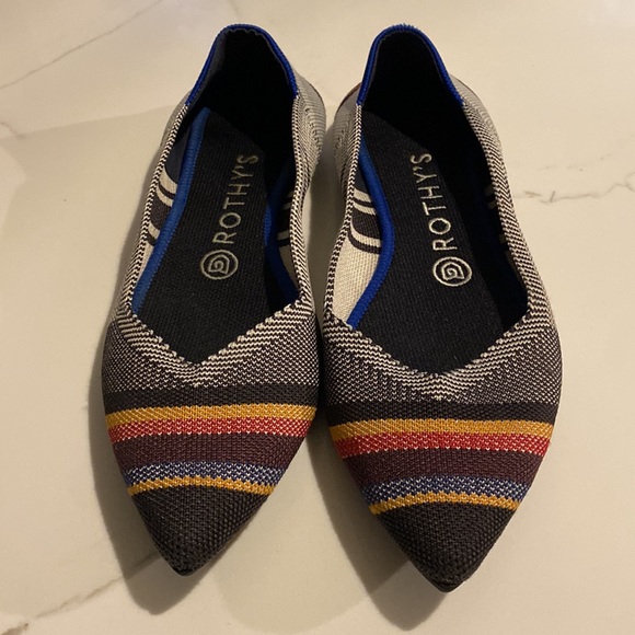 Rothy's size 8 RETIRED inverse stripe - Picture 2 of 4